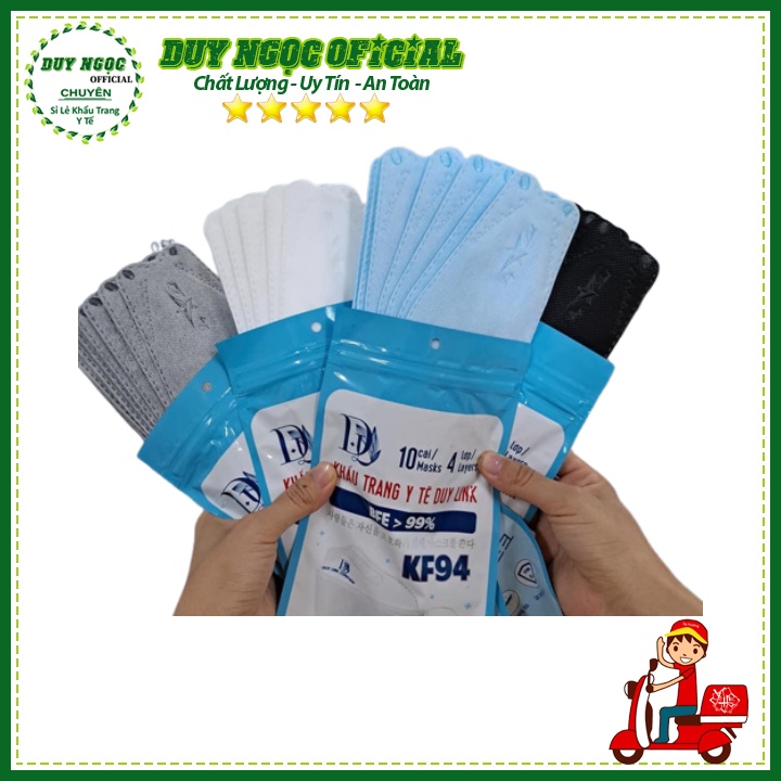 [Combo 50c] Khẩu Trang KF94 DUY LINK ,4 Lớp Ngăn Bụi Bẩn An Toàn Cho Sức Khoẻ-Duy Ngọc Official