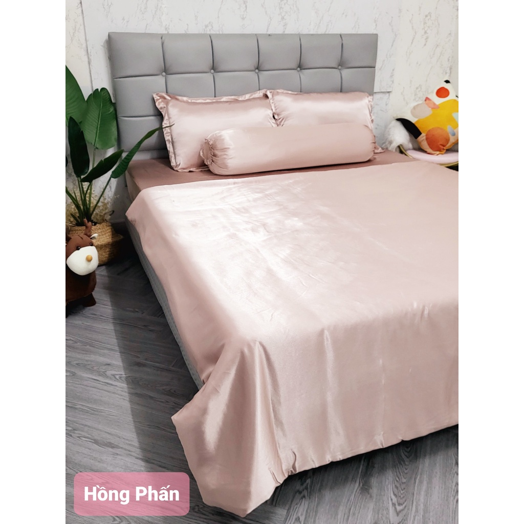 🔥HOT🔥Chăn Ga Phi Lụa Thái Tuấn Cao Cấp Loại 1 Siêu Mát Mịn Đủ Size Nệm, Bộ 4, 5 Món Chăn  Chần Bông _Nemtot Bedding