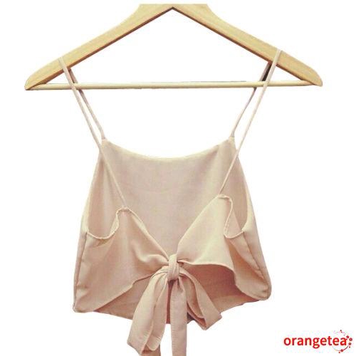 Áo Croptop Không Tay Vải Mỏng Thời Trang Dành Cho Nữ