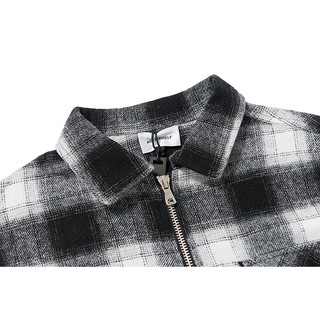 New ☆ASK☆check long sleeve shirt