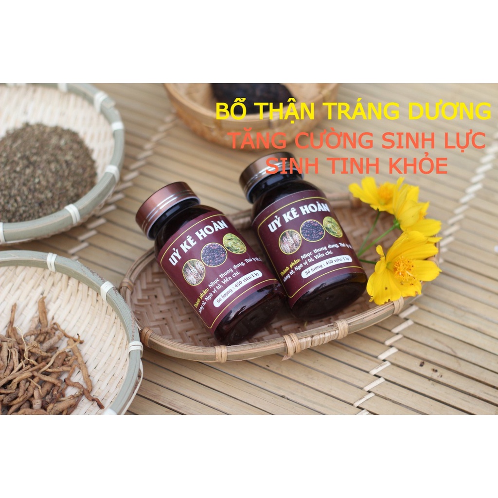 Tăng cường sinh lý nam Đông y Ủy Kê Hoàn, Bổ thận tráng dương, tăng cường sinh lực, xuất tinh sớm, bổ tinh