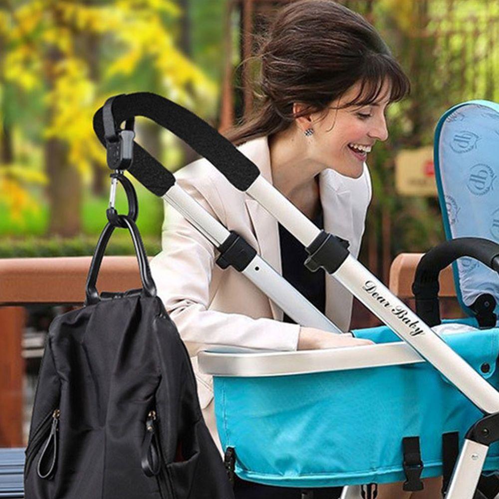 Set 2 Móc Treo Đồ Gắn Xe Đẩy Em Bé Xoay 360 Độ Họa Tiết Hoạt Hình