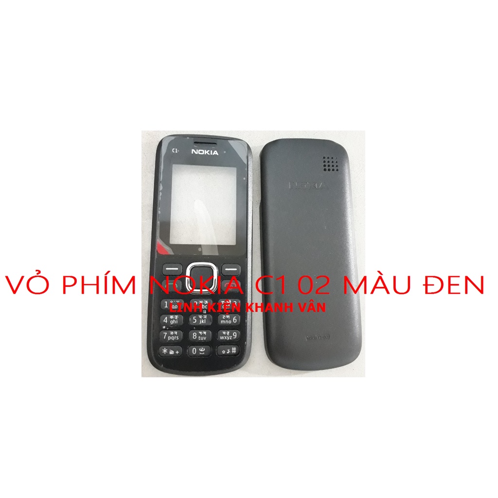 VỎ PHÍM NOKIA C1 02 MÀU ĐEN
