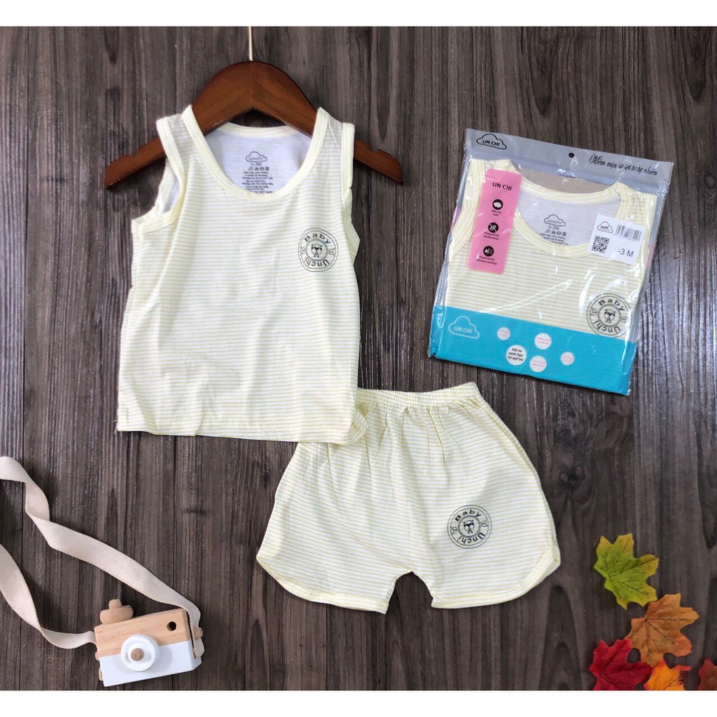 [Hàng Chính Hãng]Bộ Ba Lỗ Unchi🔥FREESHIP🔥Bộ Ba Lỗ  Unchi Chất Cotton Tre Siêu Mát ThấmHút Mồ Hôi Thô