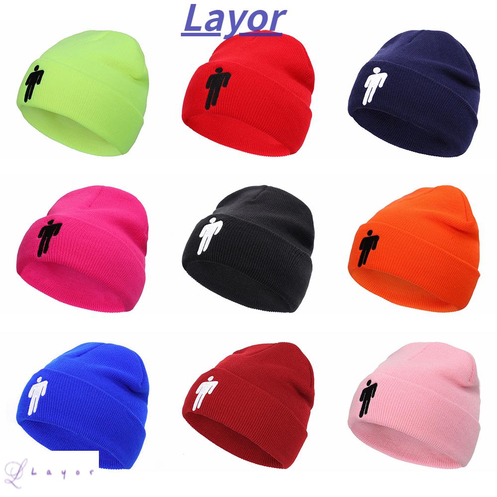 Nón Trùm Đầu Phong Cách Hip hop Màu Trơn Thêu Họa Tiết Thời Trang Cho Nam Và Nữ