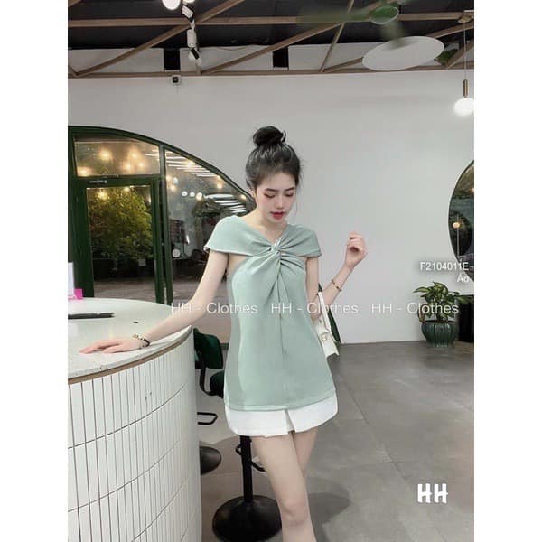 ÁO xoắn ngực tay điệu sang chảnh (kèm ảnh thật và video)