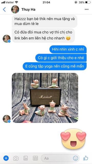 [HEO TRỢ GIÁ] Bộ Tượng Heo Tập Yoga Dễ Thương, Trang Trí Nhà, Quà Tặng, Quà Lưu Niệm, Chất Liệu Tốt, Đẹp, Dễ Vệ Sinh