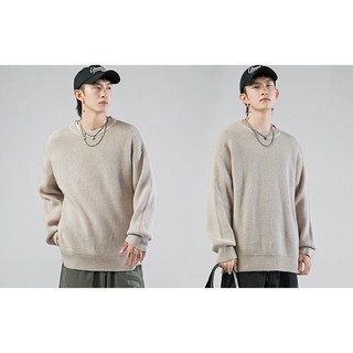 Áo len basic cotton basic cổ tròn - ẢNH THẬT