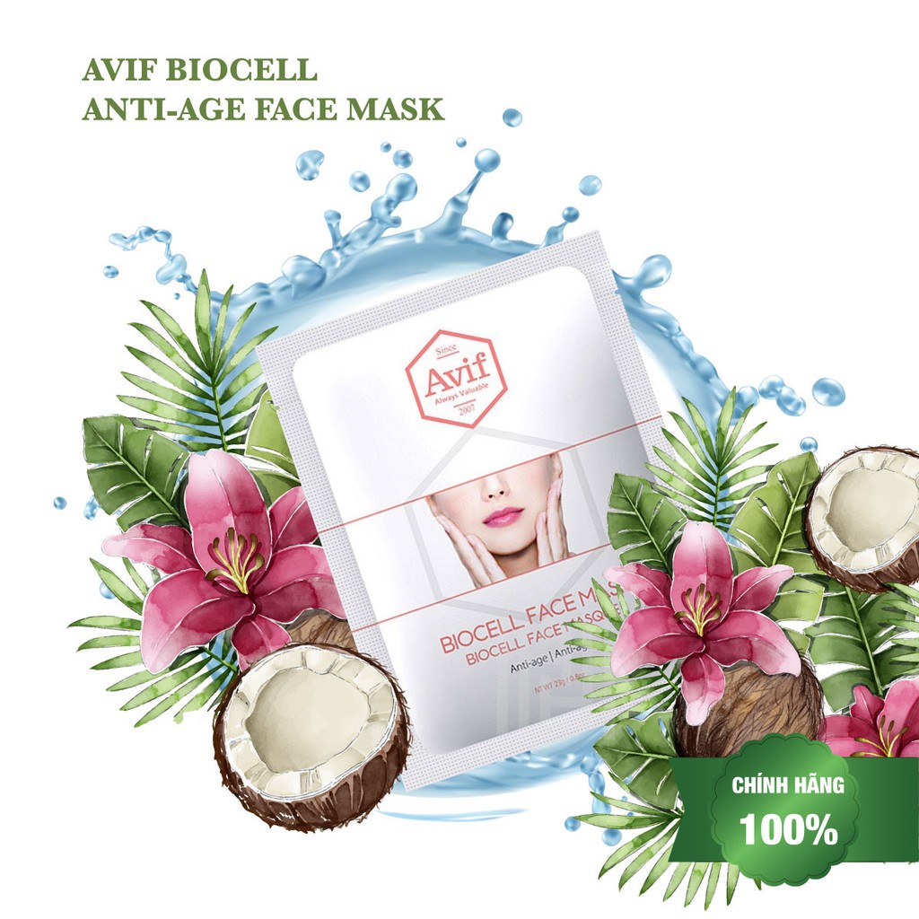 Mặt Nạ Avif Chống Lão Hóa Avif Biocell Anti-age Face Mask