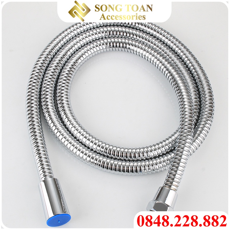 Dây Cấp Nước Dùng Cho Vòi Xịt & Vòi Sen - Ống Inox + Tán Ren 21 Inox - Chiều Dài 120cm & 150cm