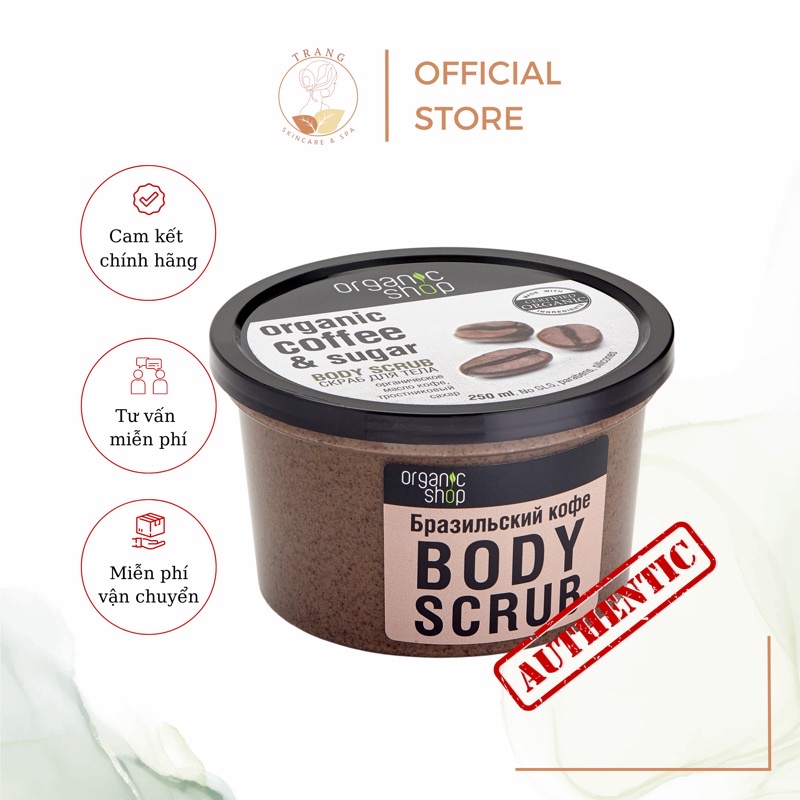 Tẩy da chết body Organic