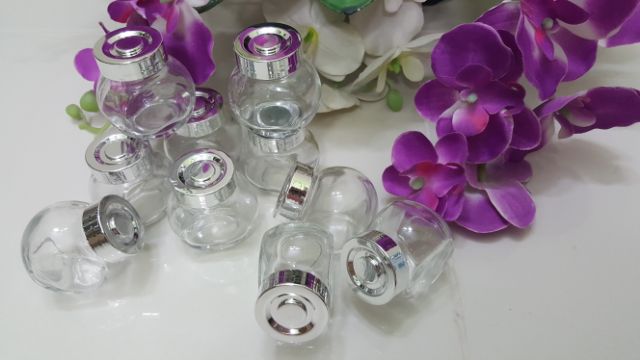 LỌ NGHIÊNG 2 ĐÁY THỦY TINH 50ml, 180ml, 380ml