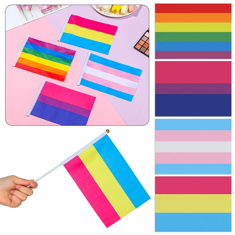 Set 10 Lá Cờ Cầu Vồng LGBT