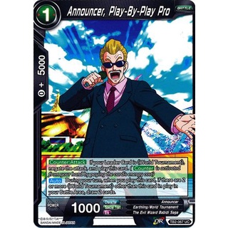 Thẻ bài Dragonball - bản tiếng Anh - Announcer, Play-By-Play Pro / TB2-067'