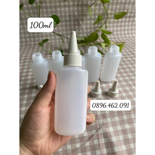 CHAI NHỰA NÚT NHỌN NHỎ GIỌT 100ML, Chai Nhựa xịt bơ