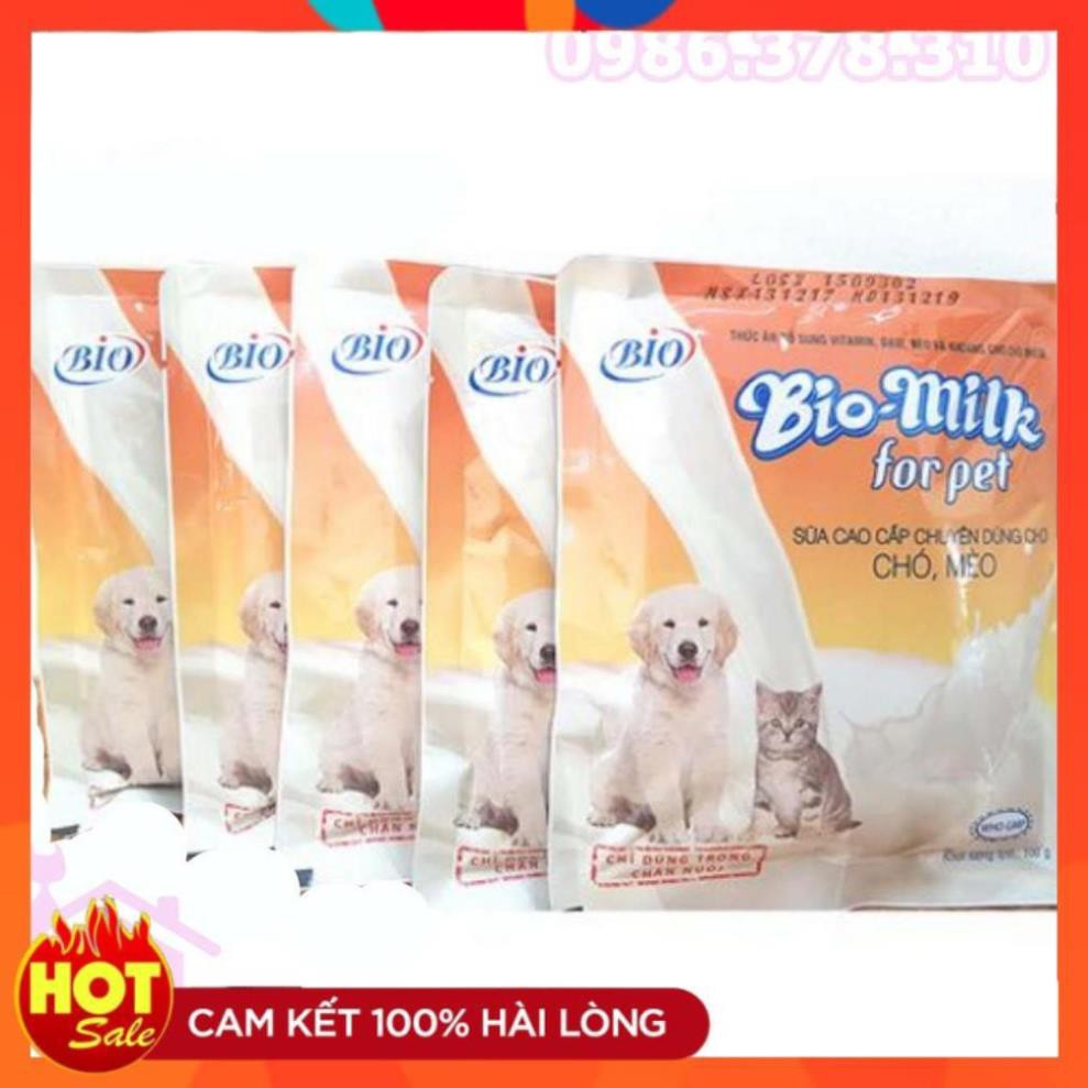 Bio Milk 100g - Sữa bột dinh dưỡng cho chó mèo con - phụ kiện thú cưng