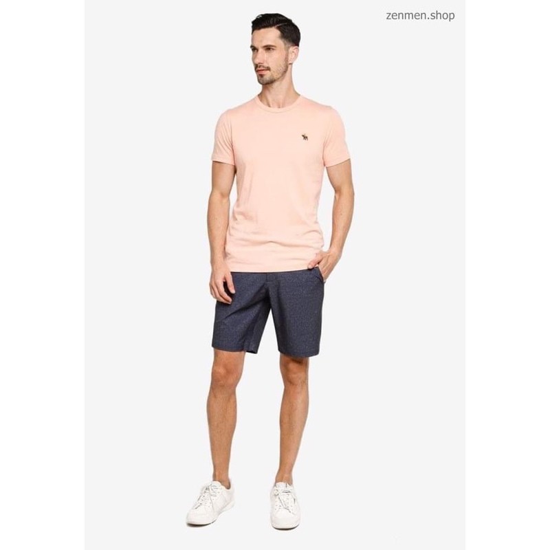 Áo thun trơn nam tay ngắn Aber 100% cotton xuất xịn