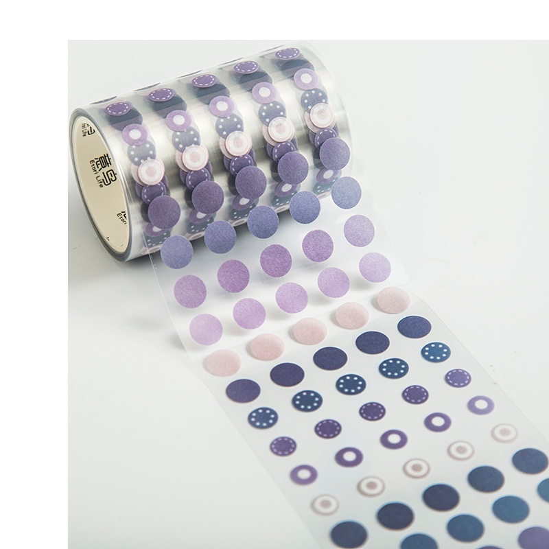 Cuộn sticker dán màu Macaron10 phong cách tùy chọn dễ thương