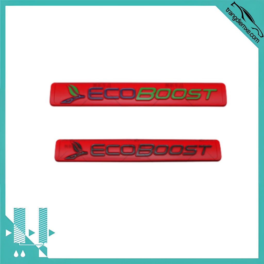 Logo Tđx Chữ Ecoboost Trang Trí Xe Ô Tô