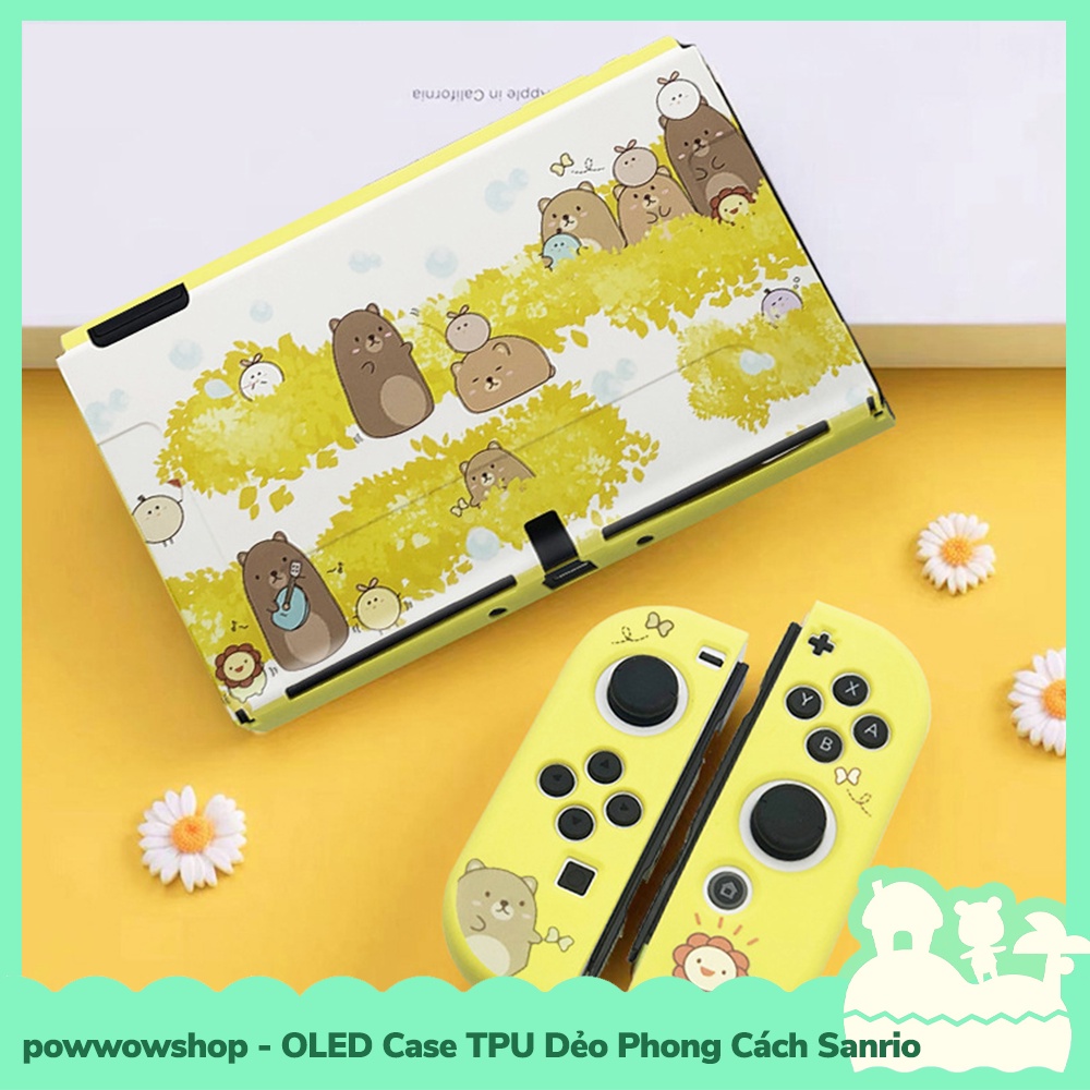 [Sẵn VN - Hỏa Tốc] OLED Phụ Kiện Case Ốp TPU Dẻo Cho Máy Game Cầm Tay Nintendo Switch Oled Cute Sanrio Theme
