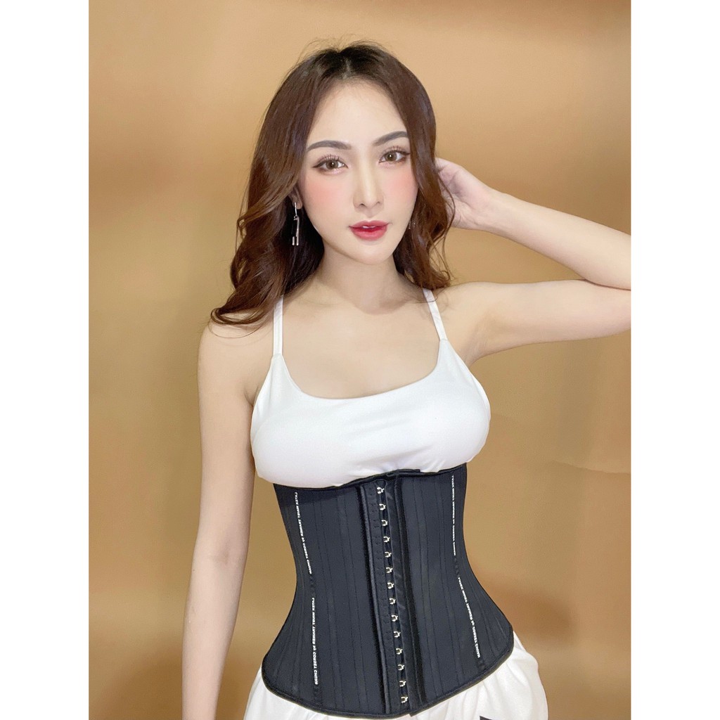 Đai Nịt Bụng Latex Corset Chuẩn Chính Hãng Hy Lạp (Màu đen) -Tặng ngay 1 áo liner 100k | BigBuy360 - bigbuy360.vn
