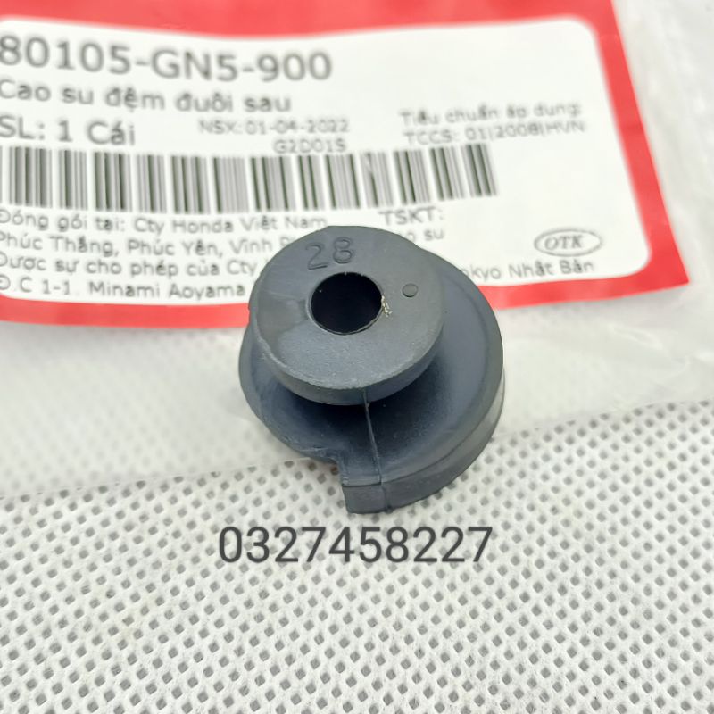 Cục cao su gắn đệm nhựa treo đuôi sau xe DREAM zin Honda