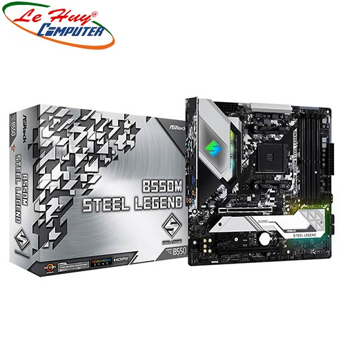 Bo mạch chủ - Mainboard Asrock B550M Steel Legend