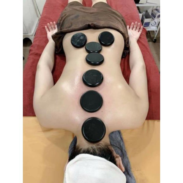 Bộ đá nóng 16 viên massage body Loại To Đẹp dày