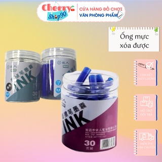 Mực xóa được hộp 30 ống⚡ HÀNG CHÍNH HÃNG ⚡ Mực ống dùng cho bút mực xóa được vô cùng tiện lợi