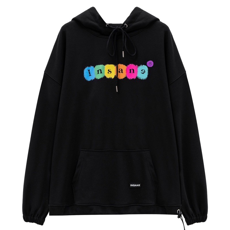  [Áo hoodie Insane®] Crayon Hoodie - màu Đen