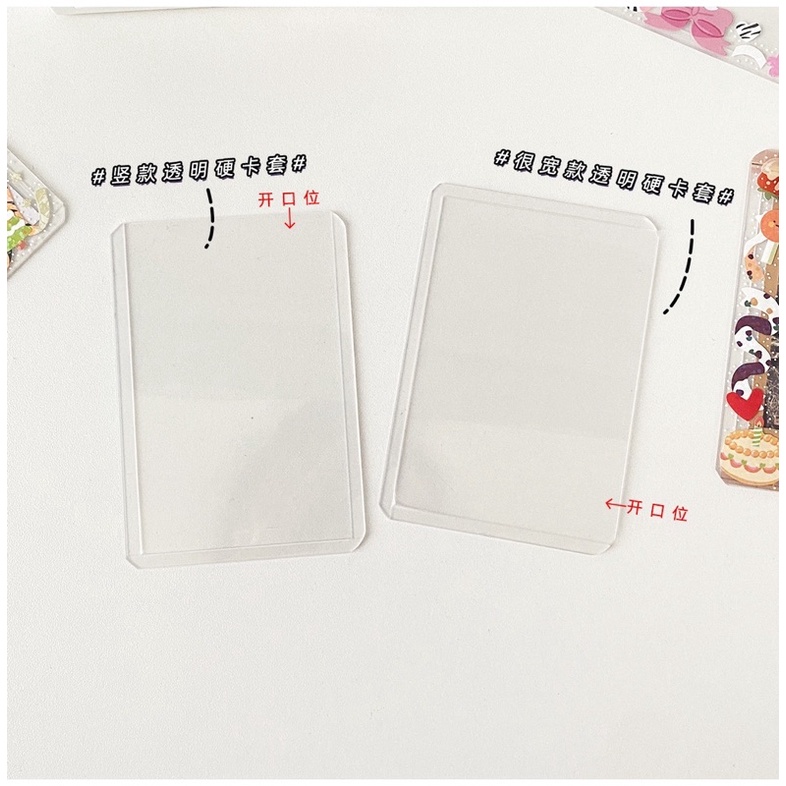 Toploader đựng card nhét ảnh kích thước A7 7.6x10.1cm đựng card Anime, Kpop