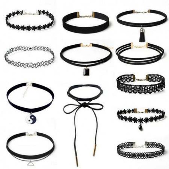 Sét 12 vòng cổ Choker