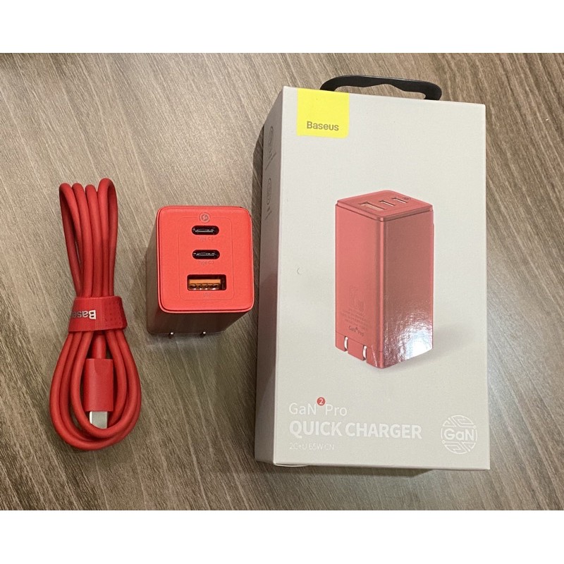 Củ sạc Baseus 60W/65W GaN 2 Pro USB QC 4.0 3.0 AFC SCP USB PD cho Iphone 11 Pro max, iPad Pro, MacBook Pro, Laptop