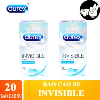Hộp Bao Cao Su Durex Invisible Siêu Mõng - 1 Hộp 10c 👌