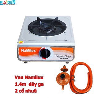 Bếp Ga Đơn NaMilux NA-300ASM -Mặt Bếp Inox-+ Bộ Van Dây Điều Áp Chống Cháy Nổ,bếp tốt ,giá rẻ -HÀNG CHÍNH HÃNG -BH 24 TH