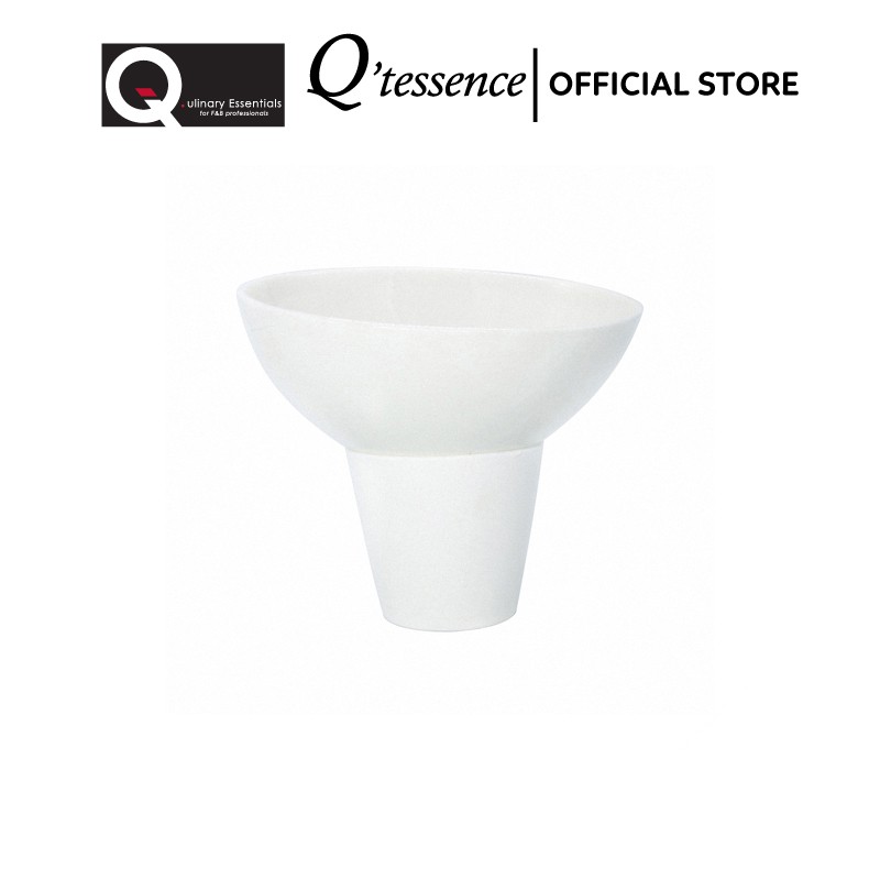 Tô Sứ Tròn Có Chân Đế Q'tessence Màu Trắng Đường Kính 15Cm