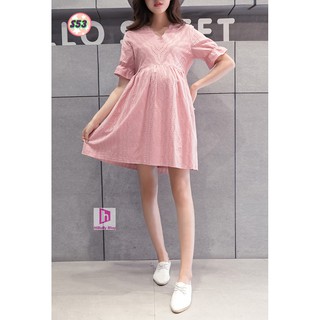 Váy Bầu Ren Trắng S02