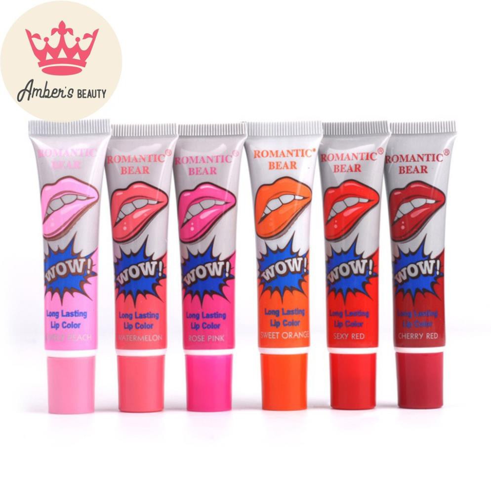 Son Xăm Hàn Quốc , Son xăm WOW Dạng Lột Lâu Trôi Chống Nước - Wow Romantic Bear Long Lasting Lip Color | BigBuy360 - bigbuy360.vn