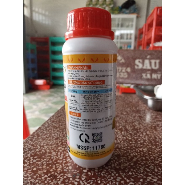 Phân bón lá bo kẽm chai 500ml chống rụng bông trái non chống nứt trái sượng trái lớn trái bóng trái