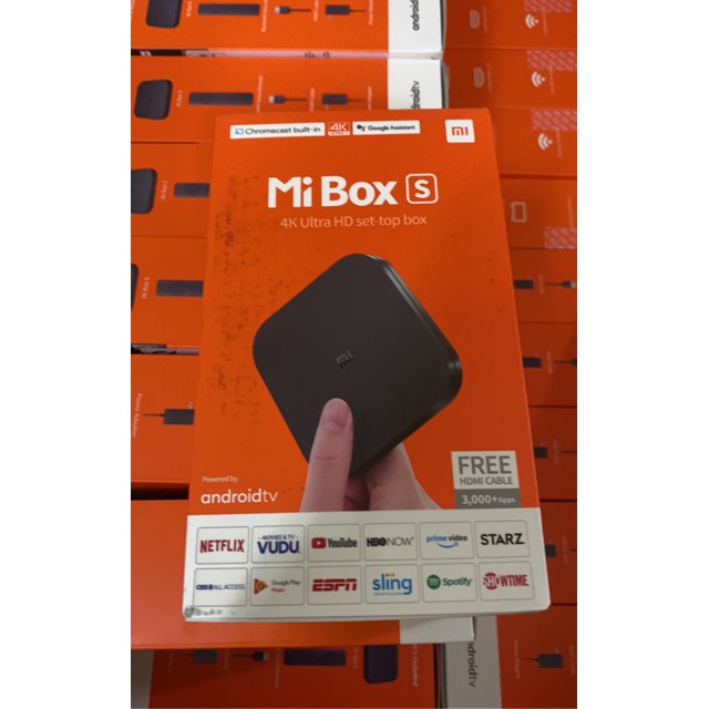 Tivi Box Xiaomi Mi box S 4K SX 2020 Bản Quốc Tế Tiếng Việt Tìm Kiếm Giọng Nói