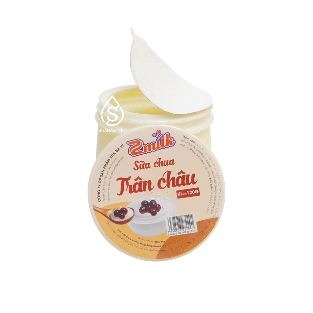 Sữa Chua Trân Châu Ba Vì - Zmilk - Hộp 12 Hũ