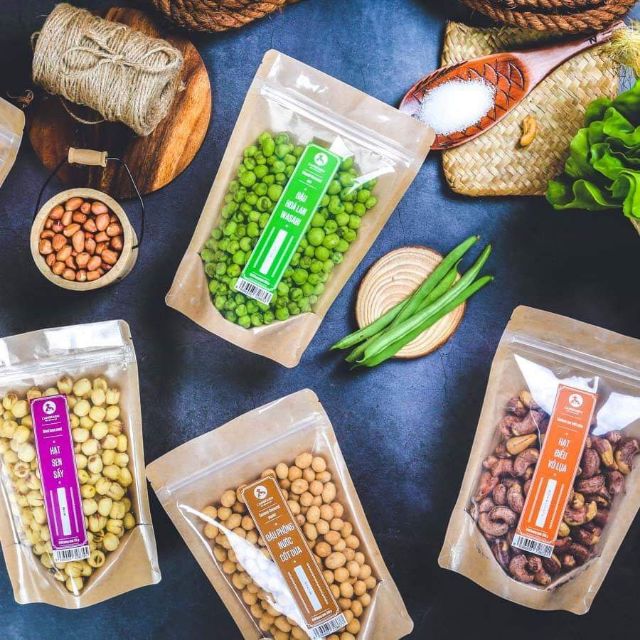 1kg túi zip 1 mặt trong 1 mặt giấy