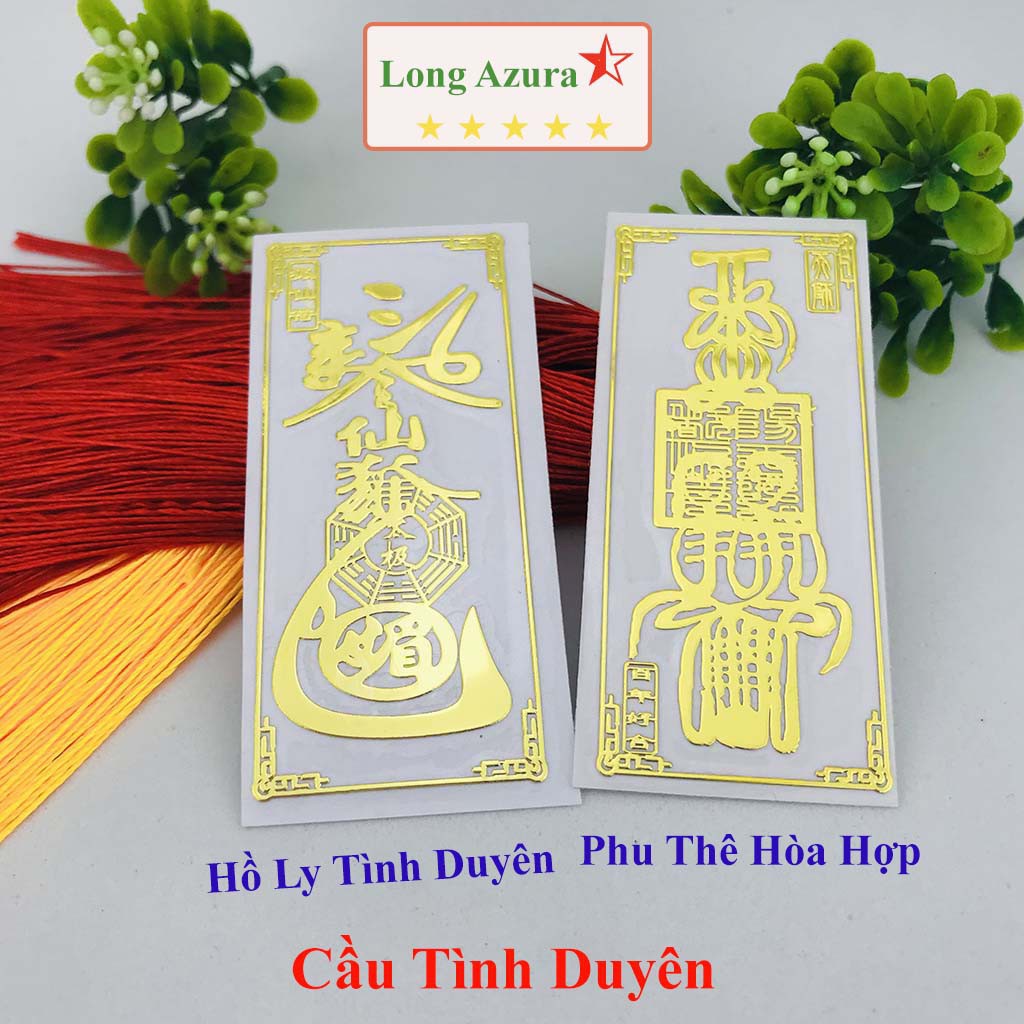 Miếng dán điện thoại combo 4 miếng, tình duyên, may mắn, thần tài, bình an, lá may mắn phong thủy