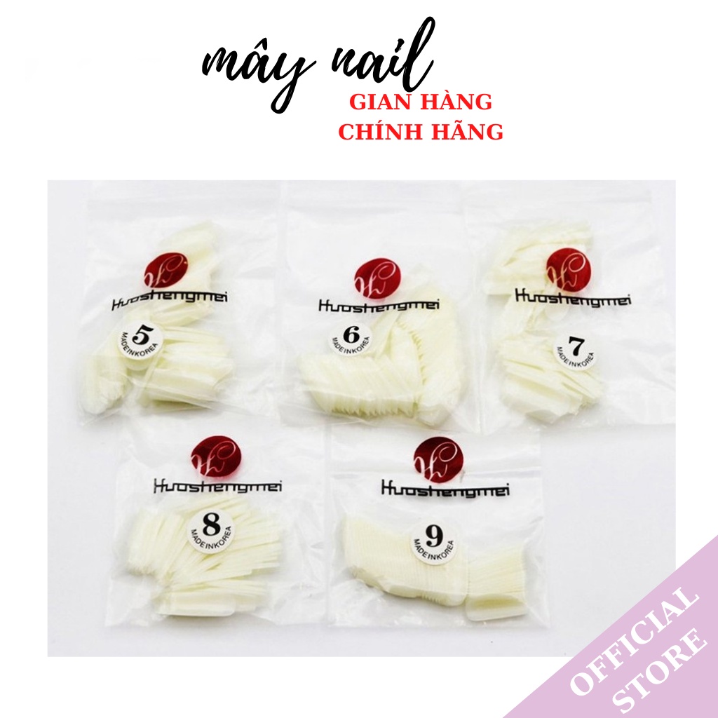 Móng úp HSM lẻ size theo gói 50 móng (Size4- 5-6-7-8-9)