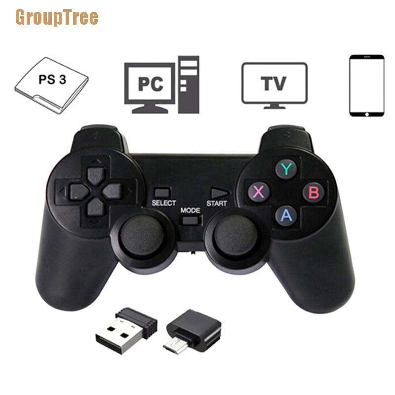 Tay Cầm Chơi Game Không Dây 2.4GHz Cho PS3 PC TV Box
