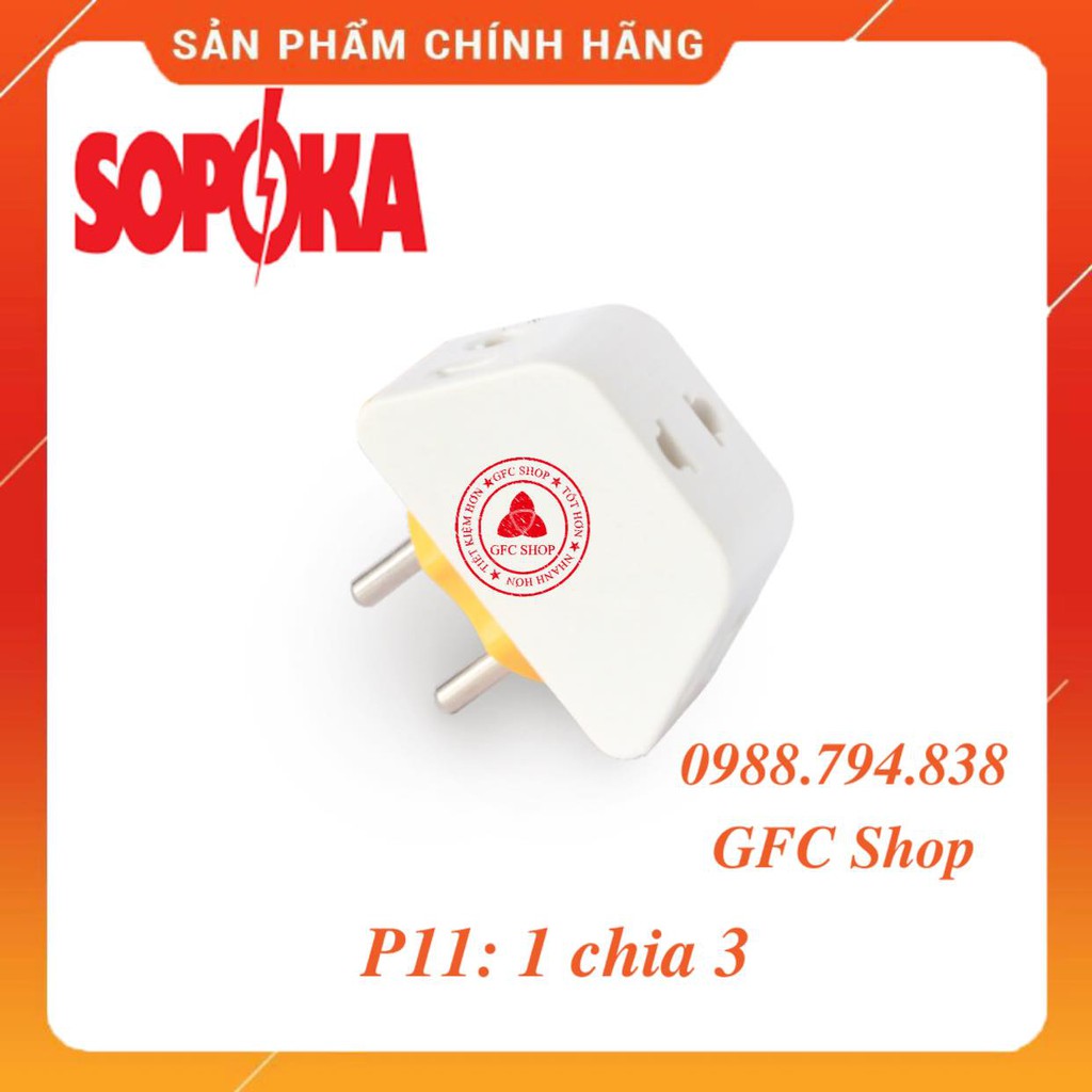 Phích cắm điện thông minh 1 chia 3 và 1 chia 5 SOPOKA Q3 Q5