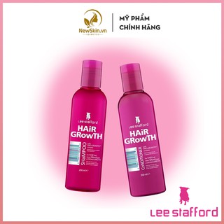 Combo Dầu gội, dầu xả, ủ tóc Lee Stafford Hair Growth kích thích mọc tóc