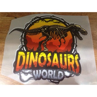 Giá sỉ Decal ép nhiệt in kts khủng long Dinosaurs nhiều size