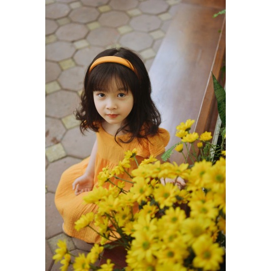 Váy Muslin thiết kế cho bé