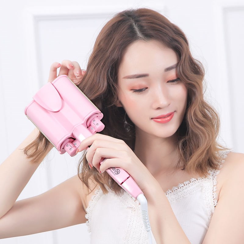 Máy Làm Tóc Xoăn Sóng Nước 3 Trục